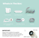COMFEE' Portable Dishwasher Countertop with 5L Built-in Water Tank, No Hookup Needed, 6 Programs, 360° Dual Spray, 192℉ High-Temp& Air-Dry Function, Mini Dishwasher for RVs, White by TinyTreasures Baby Boutique