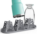 NiHome Silicone Water Bottle Drying Racks Set of 3 with Drip Tray,Cheese Style for Faster Drying,Bottle Dryer Racks Fit for Stanley YETI Cups Owala Sports Bottle Baby Bottle Thermoses Mugs by TinyTreasures Baby Boutique