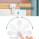 Child Proof Door Lever Lock - 2 Pack - Door Locks for Kids Safety - Door Knob Child Proof - Baby Proofing 3M Adhesive - Door Handle Child Proof - Baby Safety Locks for Toddlers - White by TinyTreasures Baby Boutique