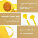 Watering Can for Indoor Outdoor Plants, Modern Small Watering Cans with Removable Nozzle, Long Spout Watering Can for Indoor Bonsai Plants Garden Flowers 1/2 Gallon 1.8L 60OZ (Yellow) by GreenHaven Gardens