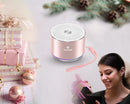 Mini Bluetooth Shower Speaker, IPX6 Waterproof Speaker, with RGB Lights, Mic, Portable Silicone Lanyard, Suction Cup, Clear Sound&Rich Bass, 12h Playtime, Small Pink Gifts for Girls Women by TinyTreasures Baby Boutique