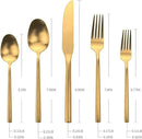 60-Piece Matte Gold Silverware Set, Hand Forged Utensil, Stainless Steel Flatware Set, Hexagon Handle Cutlery Set for Home Hotel Use, Service for 12 by CozyNest Decor