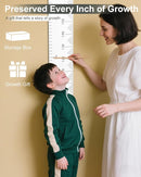 6.5FT Growth Chart for Kids with Wooden Keepsake Box - Children Height Measurement Kit Includes Marker Pen & Wall Hook, Height Tracker Ruler Baby Essentials, Nursery Room Decor Gift for Baby to Teen by TinyTreasures Baby Boutique
