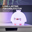 Lumipets Remote Control Silicone Night Light for Kids - Chick Design with 9 Soft Colors & Sleep Timer - Rechargeable, Battery-Operated Lamp for Bedroom | Baby Nursery, Toddler, Girls, Boys by TinyTreasures Baby Boutique