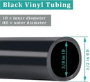 Black Vinyl Tubing 3/8” ID × 1/2” OD - 25 Feet PVC Flexible Plastic Tube Hybrid Hose, Transfer Water Air Oil for Pond Fountain Garden, Non-toxic and BPA free by GreenHaven Gardens
