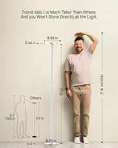 TROND Floor Lamp, 5000LM Super Bright Sky LED Modern Torchiere Standing Lamp, 3000K Warm White with 5-Level Dimmable, 71 in Tall Pole Light, 30-Minute Timer, Modular Rod, Wall Switch Compatible by CozyNest Decor