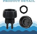 8pcs Garden Hose Adapters, 3/4'' Faucet Convert to 1/4'' Drip Irrigation Tubing, Drip Irrigation Hose Connectors for Outdoor Watering, Fittings with 8pcs Rubber Washers (2 Barbs) by GreenHaven Gardens