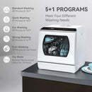 Hermitlux Countertop Dishwasher, 5 Washing Programs Portable Dishwasher With 5-Liter Built-in Water Tank For Glass Door by TinyTreasures Baby Boutique