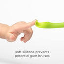 Olababy 100% Silicone Soft Tip Feeding Spoon for Parent Led Weaning 2 Count (Pack of 1 ) by TinyTreasures Baby Boutique