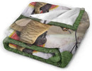 HGOD DESIGNS Funny Cat Throw Blanket Ultra Soft Warm All Season The Cat Cowboy on a Horse Decorative Fleece Blankets for Bed Chair Car Sofa Couch Bedroom 50"X60" by CozyNest Decor