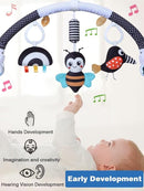 Pau1Hami1ton Baby Stroller Arch Toys, Car Seat Toys,Bouncer Toy Bar/Mobile for Bassinet,Adjustable Baby Hanging Toys Fit for Crib Bed,Stroller,Car Seat.S-19(Black Bee) by TinyTreasures Baby Boutique