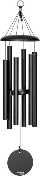 Corinthian Bells by Wind River - 30 inch Black Wind Chime for Patio, Backyard, Garden, and Outdoor Decor (Aluminum Chime) Made in The USA by CozyNest Decor