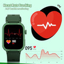 Smart Watch for Kids No Phone Needed, Tempered Glass Fitness Tracker Boy Teens with 19 Sport Modes, Pedometer, Sleep Monitor, Kids Watch Birthday Gifts Toy Gift for Girls Boys 6-16 (Green) by TinyTreasures Baby Boutique