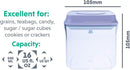 BopTop (1pc - 500ml) Airtight Food Storage Container – Mechanical Silicone Seal Canister - BPA-Free - 0.5Qt by TinyTreasures Baby Boutique