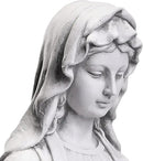 Virgin Mary Statue 29.9” Tall Religious Large Garden Statue Art Décor Blessed Mother Outdoor Statues for Garden in Magnesium Oxide Stone for Garden, Yard, Patio, Lawn, Hallway,Gray by GreenHaven Gardens