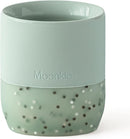 Moonkie Silicone Baby Cup 4 Months+ | Open Training Drinkware for Infants with Confetti Sprinkles | Baby-Led Weaning Essential | 2 oz (Mint, 1 Pack) by TinyTreasures Baby Boutique