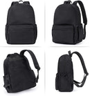 CLUCI Black Backpack for Women Men, Waterproof High School Bookbag, Lightweight Casual Travel Daypack, Classic Basic College Backpack, Middle School Bag for Teen Girls Boys Laptop Backpack by TinyTreasures Baby Boutique