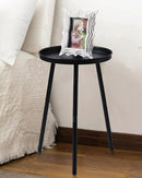 AOJEZOR Side Table: End Table for Any Room - Small Side Tables for Small Spaces All Matte Black with 3 Legged by CozyNest Decor