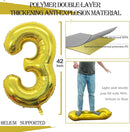 GOER Number 30 Balloons for 30th Birthday Party Decorations,42 Inch Jumbo Foil Helium Balloons for 30th Anniversary (Gold) by TinyTreasures Baby Boutique