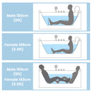 Nuvia 61-Inch 2-Person Acrylic Whirlpool Massage Bathtub With 16 Water Jets And LED Lights (SAK15780) by SAKSBY WHOLESALE