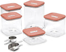 Caraway 14-Piece Glass Airtight Food Storage Containers with Lids – Non-Toxic, BPA-Free Kitchen Storage Containers – Stackable, Space-Saving Airtight Containers for Dry Goods and More - Perracotta by CozyNest Decor