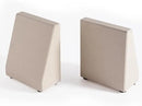 Book End, Natural Marble Bookend for Shelves, Non-Skid Bookends for Heavy Books, Heavy Duty Book Stopper for CDs and Oversized Books, Luxury Book Shelf Holder, Moleanos Beige by CozyNest Decor
