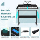 61-Key Electronic Keyboard Piano Starter Set with Stand Bench and Headphones by LJGDeals