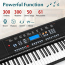 61-Key Electronic Keyboard Piano Starter Set with Stand Bench and Headphones by LJGDeals