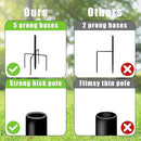 CMASTER Shepherd Hook for Outdoor, 1 Pack 61 Inch Bird Feeder Pole with 5 Prong Base Heavy Duty Adjustable Garden Hook for Hanging Plant, Hummingbird Feeder, Lantern(61 Inch) by GreenHaven Gardens