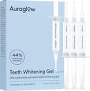 Auraglow 44% Teeth Whitening Gel Syringe Refill Pack, 44% Carbamide Peroxide, (3X) 5ml Syringes, 30 Whitening Treatments by CozyNest Decor