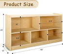 wingyz Wooden Storage Cabinet, 5-Section Montessori Bookshelf, Kids Toy Storage Organizer Book Shelf for Kids Rooms, Classroom, Playroom, Nursery, Preschool Book Shelves by CozyNest Decor