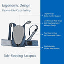 WoodyKnows Side-Sleeping Backpack, New Version with Touch Fastener Tape & Chest Strap, Sleep Position Trainer, Alleviates Snoring Caused by Throat Issues (Small) by TinyTreasures Baby Boutique