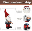 Garden Gnomes Table Decor Statue Holding Axe for Home Decoration Red by GreenHaven Gardens