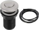 RQYEKDO Garbage Disposal Air Switch Kitchen Sink Top Long Stainless Steel Brushed Nickel Long 32mm/1.26 inch for Food and Waste Disposal On/Off Air Button Parts by CozyNest Decor
