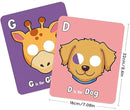 Alphabet Mask Cards, Alphabets ABC Flash Cards with Animal Masks, Giant Letter ABC Animals Faces Flash Learning Flashcards, Interactive and Educational Animals Masks Set (Alphabet Mask Cards, 1) by TinyTreasures Baby Boutique