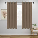 Easy-Going Blackout Curtains for Bedroom, Solid Thermal Insulated Grommet and Noise Reduction Window Drapes, Room Darkening Curtains for Living Room, 2 Panels (52x46 in,Camel) by CozyNest Decor