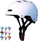 Skateboard Bike Helmet for Adults Women Men Youth Kids (2-3-5-8-14+ Years Boys Girls) - Lightweight Multi-Sport Adjustable Helmets for Bicycle Skateboard Scooter Skate Cycling by TinyTreasures Baby Boutique