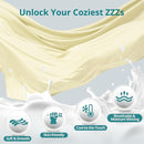 Sasttie Pregnancy Pillows for Sleeping, U Shaped Cooling Full Body Pregnancy Must Haves, 57 Inch Maternity Pillow for Pregnant Women, Pillow with Removable Cover for Side Sleeper, Light Yellow by TinyTreasures Baby Boutique