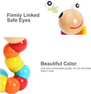 Baby Toys 6 to 12 Months, 12-18 Months, 3-6 Months Developmental, Tummy Time Toys Crawling Toys - Infant Toys - Caterpillar Twisting Baby Boy and Baby Girl Toys (2 Pack) (Rainbow) by TinyTreasures Baby Boutique