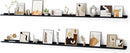 Floating Picture Ledge Shelves for Wall Set of 2, 95 Inches Picture Ledge Shelf with Long Large Nursery Book Shelf for Toys Storage Kids Bookshelf Wall Mounted Living Room Bedroom Decor Frames, Black by TinyTreasures Baby Boutique