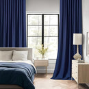 MIULEE Navy Blue Back Tab Blackout Curtains 108 Inch Long 2 Panels Set for Bedroom, Rod Pocket/Pinch Pleat Extra Long Thermal Insulated Living Room Darkening Pleated Light Blocking Drapes by TinyTreasures Baby Boutique