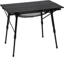 PORTAL Camping Table Foldable Portable with Adjustable Legs, Aluminum Folding Table Roll Up Table with Carrying Bag for Outdoor, Beach, Picnic, Backyards, BBQ and Party, Black by GreenHaven Gardens