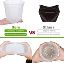 30Pcs Clear Nursery Pots with Drainage and Tray 5/6/7 Inch Plastic Clear Pots for Plants, Orchid Pot Outdoor Indoor Transplant Seedling Planter Pots with 100 Plant Labels,15-Set by GreenHaven Gardens