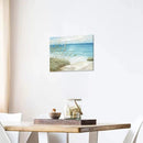 Beach Sea Canvas Wall Art: Seaside Coastal Reed Painting Blue Ocean Nautical Picture Modern Minimalist Seascape Grass Path Artwork Decor for Living Room Bedroom by CozyNest Decor