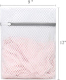 Muchfun 3Pcs Durable Honeycomb Mesh Laundry Bags for Delicates 9 x 12 Inches (3 Small) by TinyTreasures Baby Boutique