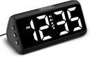 Netzu Digital Alarm Clocks for Bedrooms, Loud Alarm Clock with Dual Alarms, Bold Digits, 5 Dimmers, 4 Volumes, Snooze, Bedside Clock for Deep Sleepers Kids Teens Seniors, Plug in Clock, Easy to Set by TinyTreasures Baby Boutique