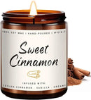 Auelife Fall Candle, Sweet Cinnamon Scented Candle, Fall Scents Soy Candles for Home Scented - Autumn Candles Gifts Set for Men and Women, Holiday, Thanksgiving, 7oz by CozyNest Decor
