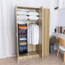 MAX Houser 6 Tier Shelf Hanging Closet Organizer, Closet Hanging Shelf with 2 Sturdy Hooks for Storage,2 Pack, Foldable (Grey) by CozyNest Decor