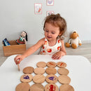 bee smart Wooden Memory Game - Matching Memory Game for Kids 3 and Up, 16Pcs | Educational Toy for Preschool Toddlers Board Games (Vehicles) by TinyTreasures Baby Boutique