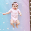4 Piece Crib Bedding Set for Boys Girls, Infant Toddler Nursery Baby Bedding Sets Includes Cartoon Quilt, Fitted Crib Sheet, Crib Skirt and Plush Mermaid Toy by TinyTreasures Baby Boutique